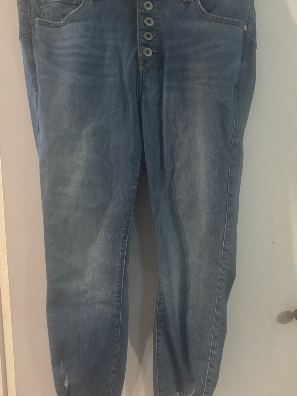 torrid Light Blue Slim Straight Men’s Jeans with Button Fly